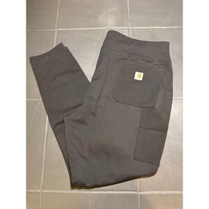 Carhartt Force Utility Leggings Womens XXL Regular Black Fitted Work Pants Knee